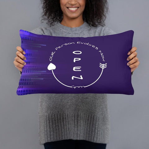 Basic Pillow<br>Open<br>Our Person<br>Evolves Now