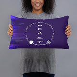 Basic Pillow<br>Heart<br>Hear Everything<br>And<br>Realize Truth