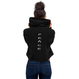 Crop Hoodie - Peace<br>Put Everything Aside Cherish Everyone