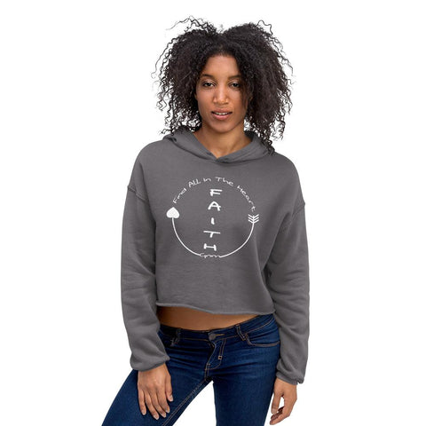 Crop Hoodie - Faith<br>Find All In The Heart