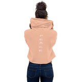 Crop Hoodie - Peace<br>Put Everything Aside Cherish Everyone